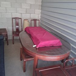 Vintage redwood set a thousand dollars for the living room set and a thousand dollars for the dining Set or best offer, let me know