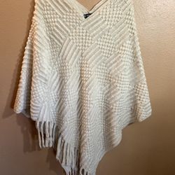 INC Cream Poncho L/XL