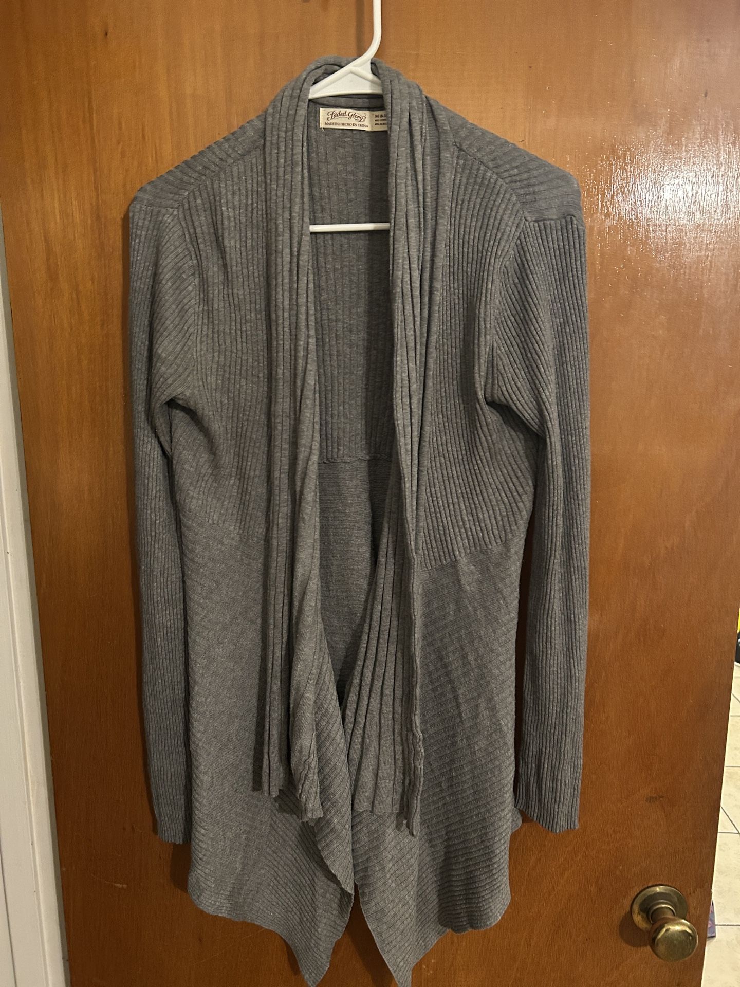 Gray Long Cardigan