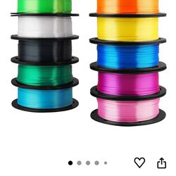 MIKA3D 12 in 1 Bright Shine 3D Printer Silk PLA Filament