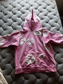 Pink denim tears hoodie