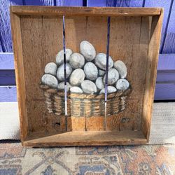Very Old Hand-Painted Crate