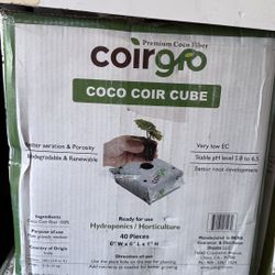 Coco Coir Cubes (40 Pack) – Hydroponics Growing Medium