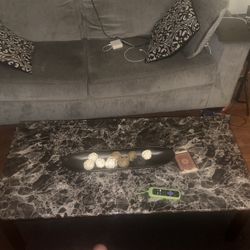 Table With 2 Side Tables 