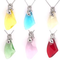 Jumping Dolphin Swarovski Pendant