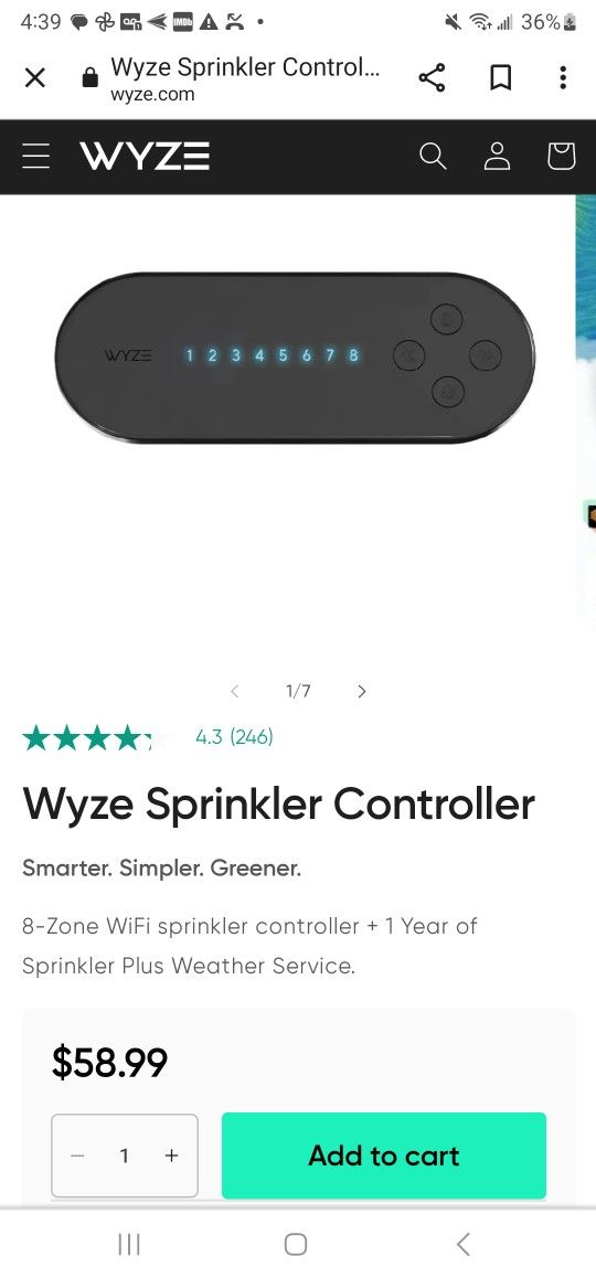 Wyze Smart Sprinkler Controller And Weatherproof Box