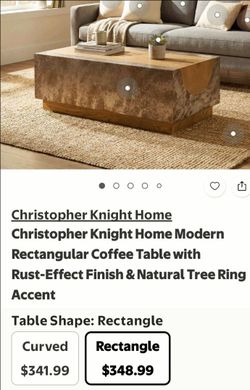Christopher Knight Home-Alder Rustic Coffee Table
