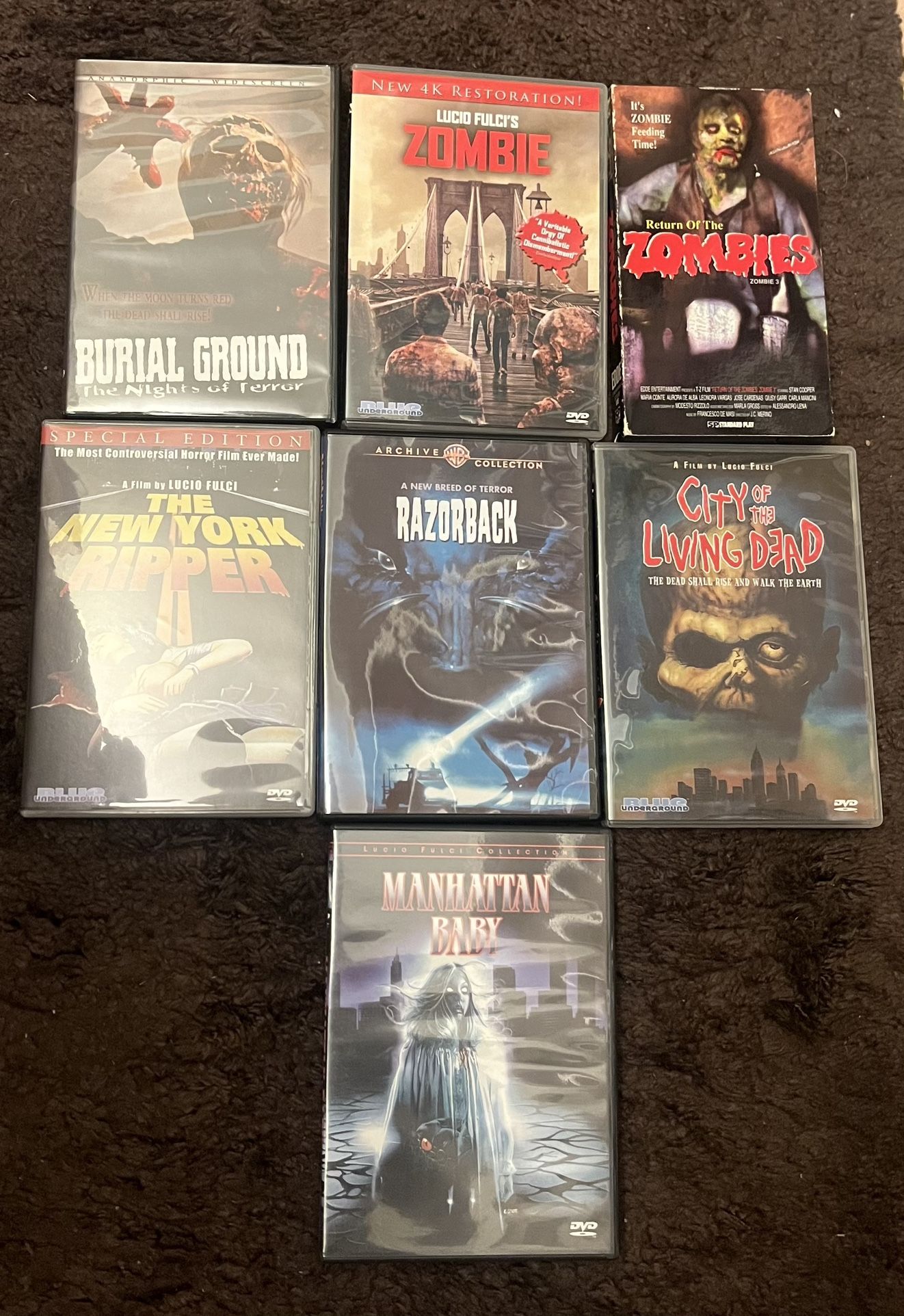 Horror Movies DVDs & VHS (All For $30)