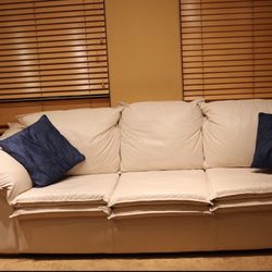 White Leather Couches