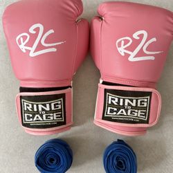 Ladies Kick Boxing / Martial Boxing Gloves & Wraps