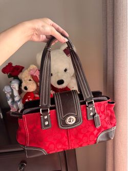 Red Hamptons Coach Purse