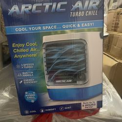 🩵💙 Brand New Arctic Air Turbo Chill desktop space cooler w/ 2 Jet Misters