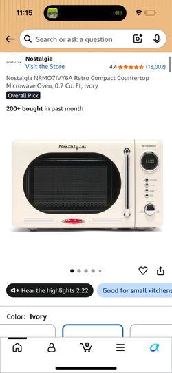 Cute Retro / Vintage Microwave