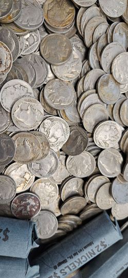 100 buffalo nickels $1 each.