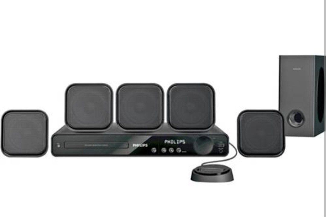 PHILIPS 5.1 SURROUND HOME THEATER SPEAKER SYSTEM