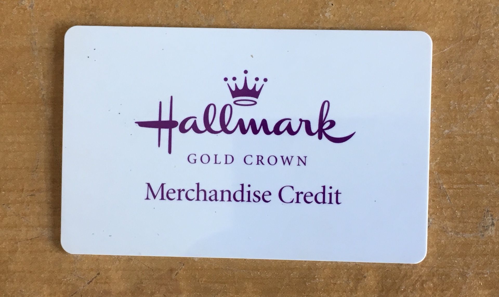 Hallmark merchandise credit card