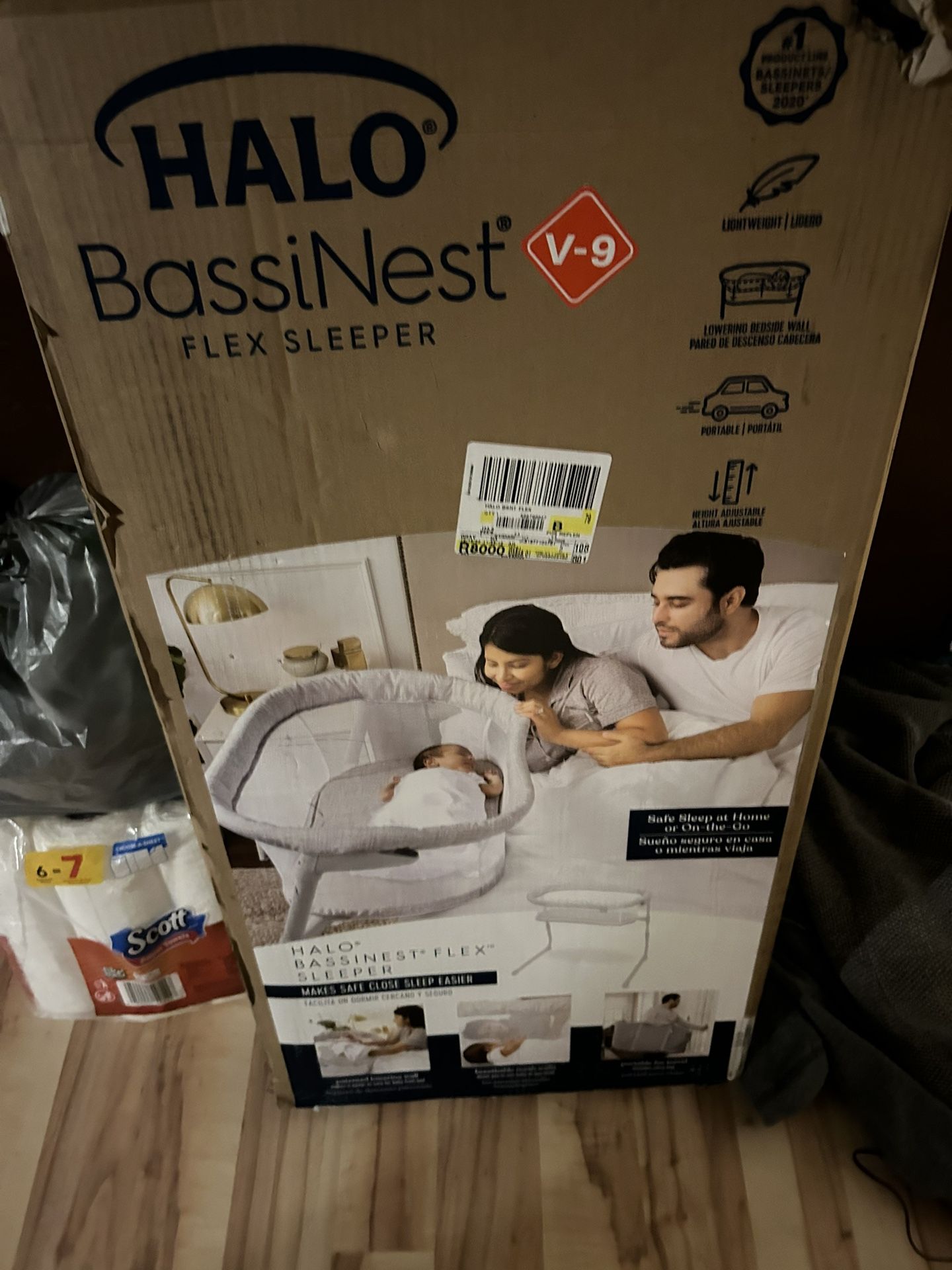 Baby Bedside Bassinet And Pampers