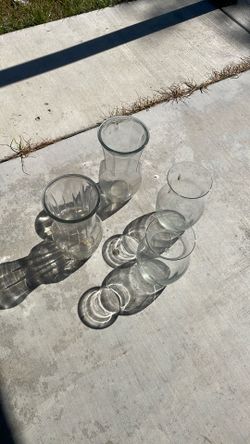 Glass Vase Set 