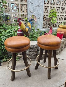 Pair of Tall Bar Stools Very Sturdy   **see pics and details
