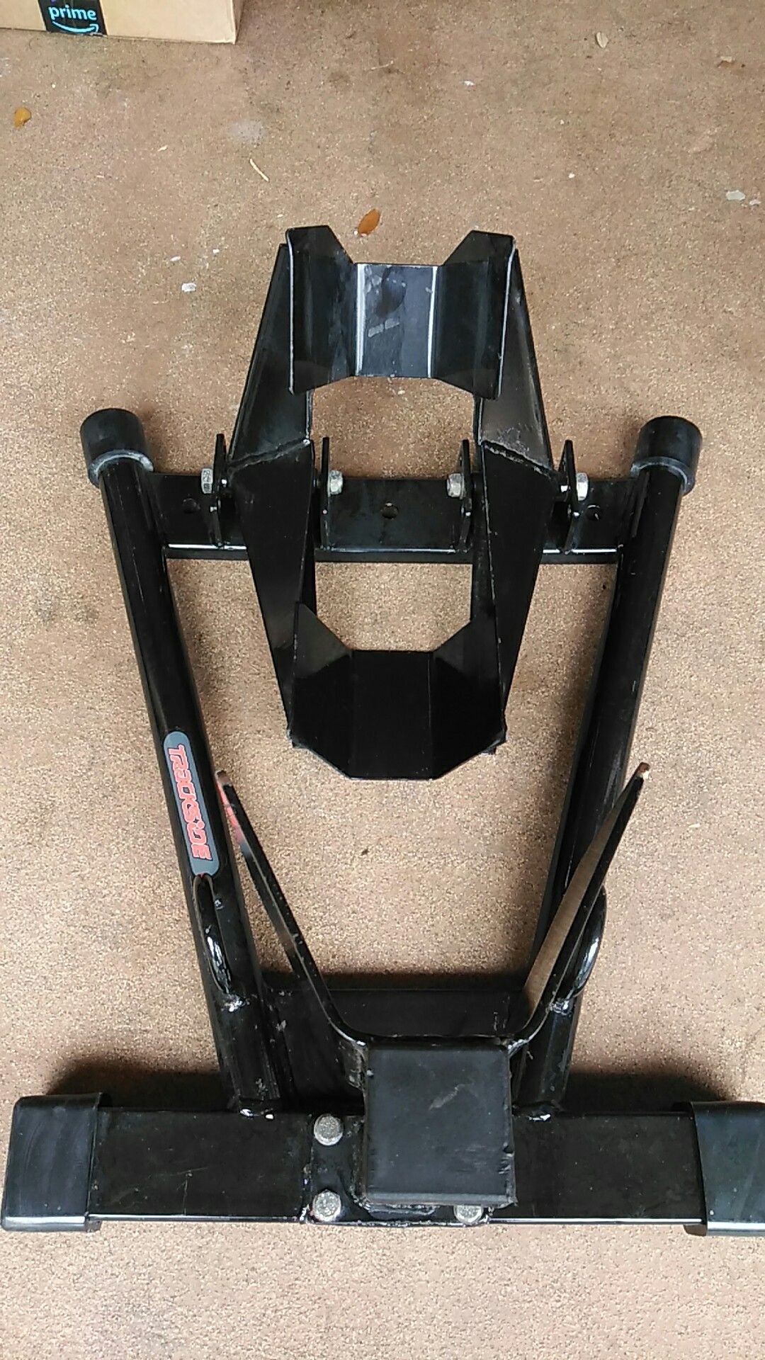 TRACKSIDE ROLL ON WHEEL CHOCK PLUS SPEED METAL FRONT PRO RACE STAND