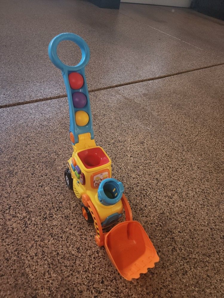 VTech Pop-a-Ball Puch And Pop Bulldozer