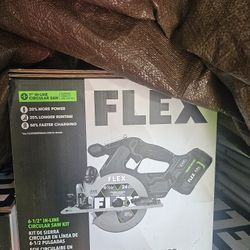 Flex 24v Power 6 1/2 In Circular Saw Kit