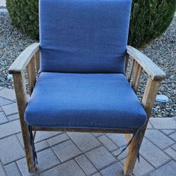Solid Wood Chair with Cushion