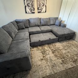 Sectional Sofa, Convertible Bed