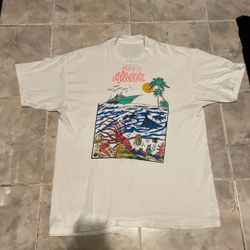 Vintage 90s Puerto Angel Oaxaca Mexico Ocean Graphic Single Stitch T-Shirt L/XL