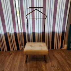 Vintage MCM Butler Valet Wardrobe Chair For Clothes Wardrobe