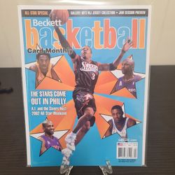 MJ Kobe Iverson Carter TMac NBA basketball Beckett magazine 