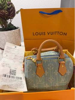Louis Vuitton Speedy Denim Bag