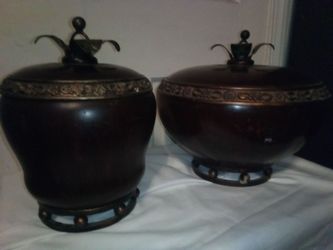 Wood jars