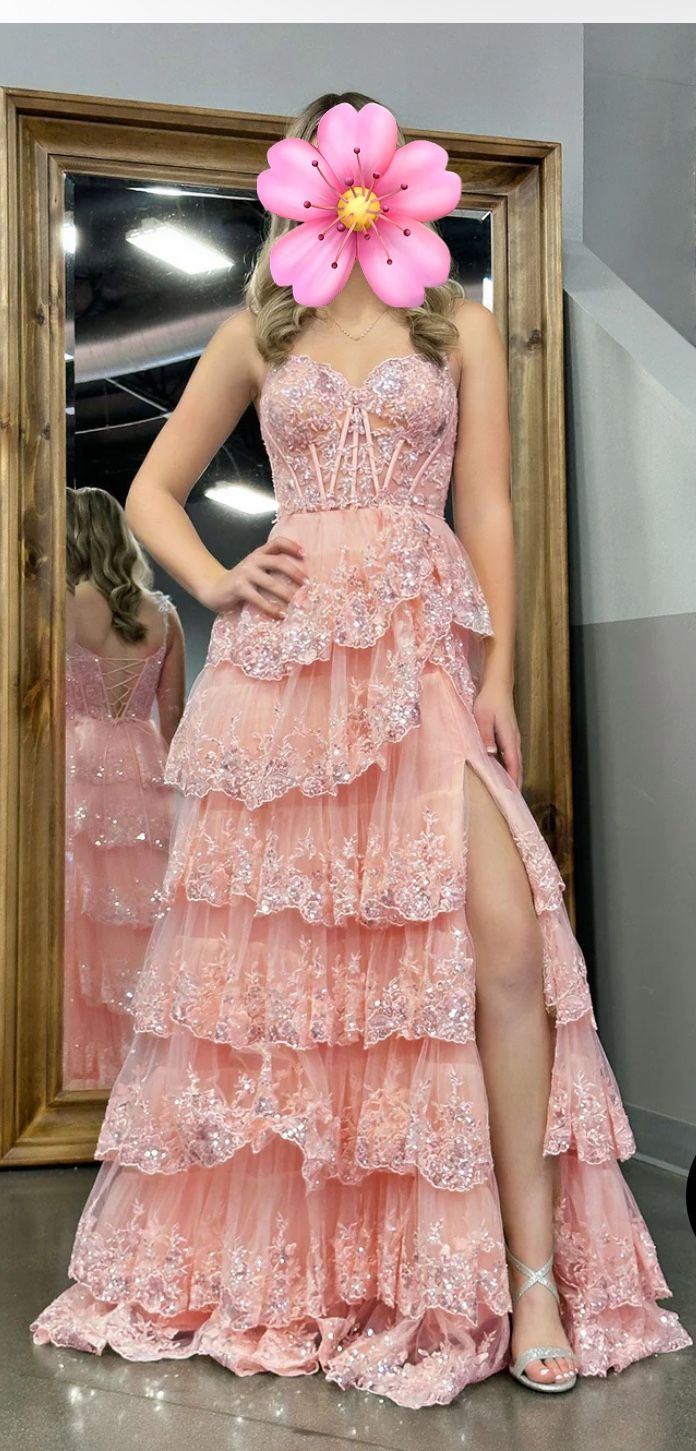 Guest's Wedding Dress The Shoulder Corset Prom Dress With Lace Ruffles