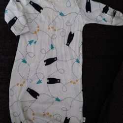 Mokapuna Merino Wool Sleep Gown (0-6 Months)