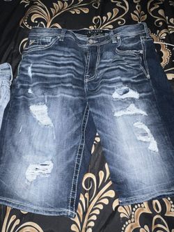 Men's Salvage Jean Shorts Size 38