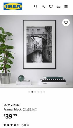 IKEA Large Picture Frame NEW LOMVIKEN Frame, black, 24x35 ¾" 2 available ; price is for each Pick up near Irvine Spectrum cash or Venmo If Ad is up