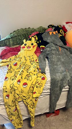 Pikachu Pokemon Fleece Onesie Pajamas