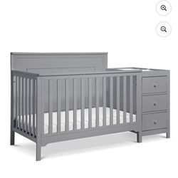 Carters Grey 4in 1 Crib 
