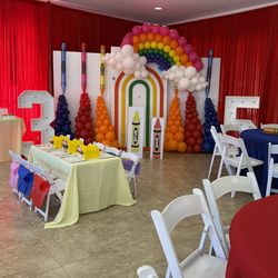 Backdrops, balloons, props and marqees