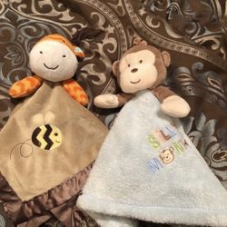 Stuffed Animal With Small Blanket 