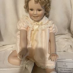 Shirley Temple And John Deere Porcelain Dolls