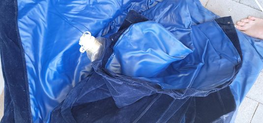 Full size manual fill air mattress like the one shown in photo