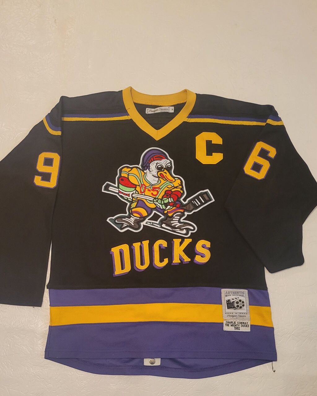 Classic Ice Hockey Jersey Charlie Conway 96# Mighty Ducks Jersey