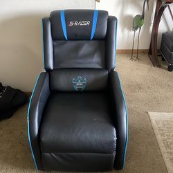 As Is Homall Gaming Massage Recliner Chair Racing Style Single Living Room Sofa Recliner PU Leather