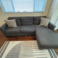 West Elm Left Chaise Couch