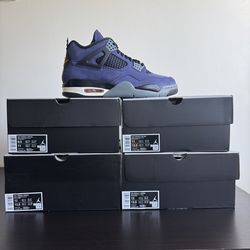 Air Jordan 4 Retro Lakers Sizes 9.5, 11, & 12