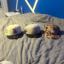 Some Dodger Designed Hats  $50 each Hat