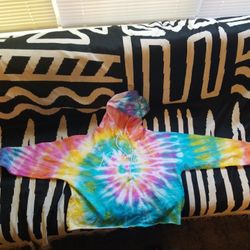 Tye Dye Crop top Hoodie 