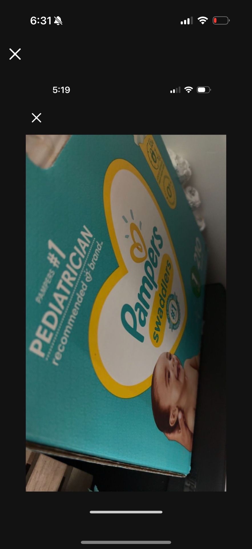 Pampers Size 1 Brand New Box